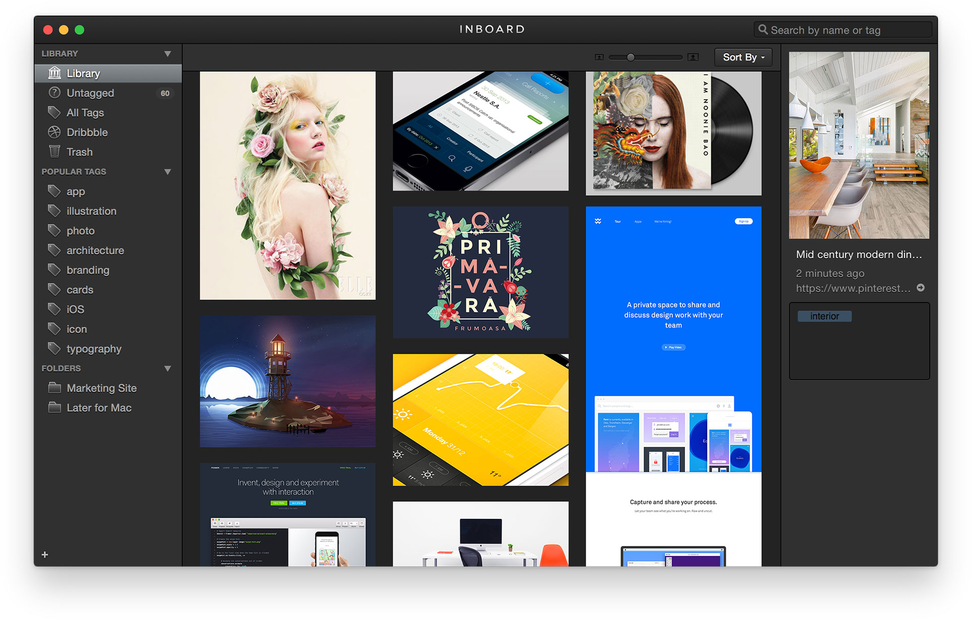 best inspirational organizing app for mac